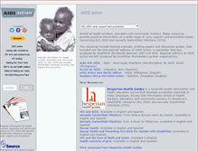 Tablet Screenshot of aidsaction.net